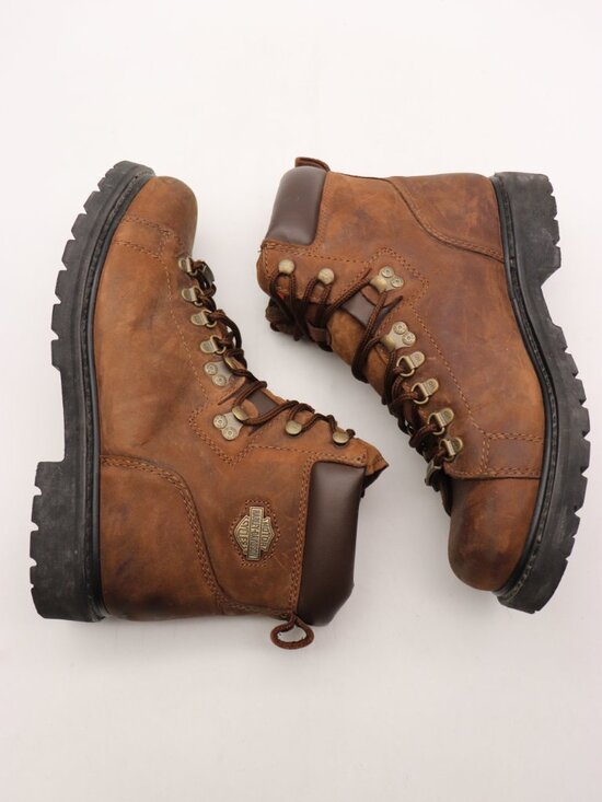 Harley-Davidson Dipstick Men\'s Size 11 Brown Leather Motorcycle Biker Boots main image 6